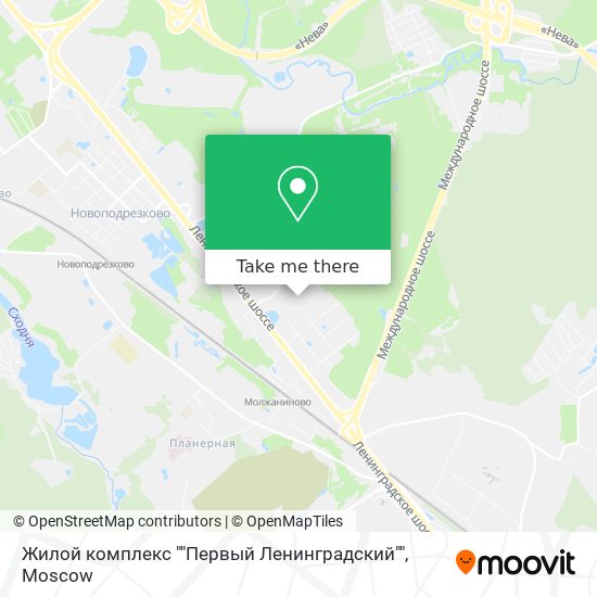 Жилой комплекс ""Первый Ленинградский"" map