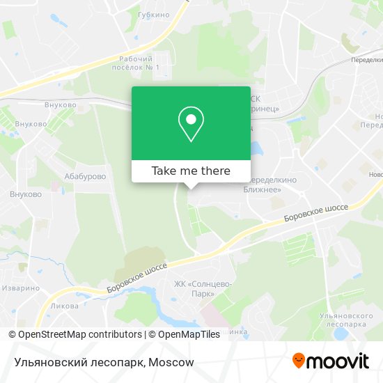 Ульяновский лесопарк map