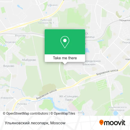 Ульяновский лесопарк map