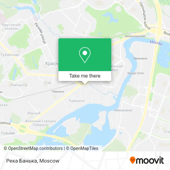 Река Банька map