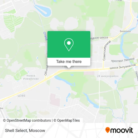 Shell Select map