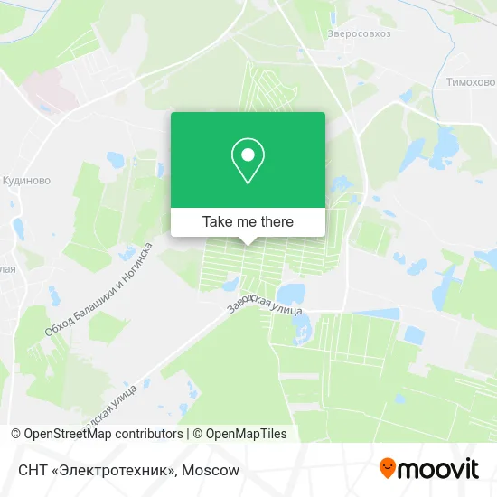 СНТ «Электротехник» map