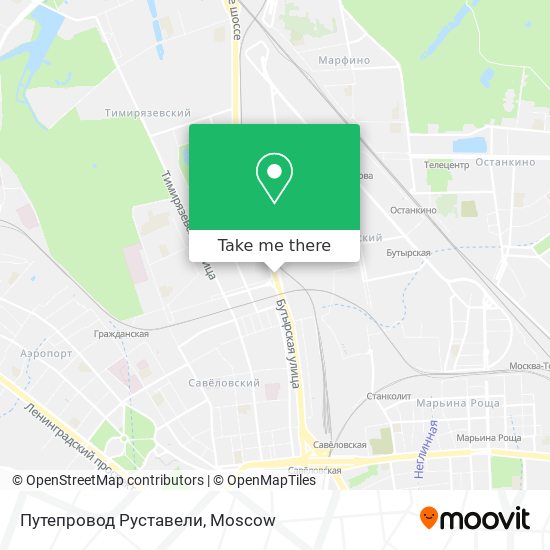 Путепровод Руставели map