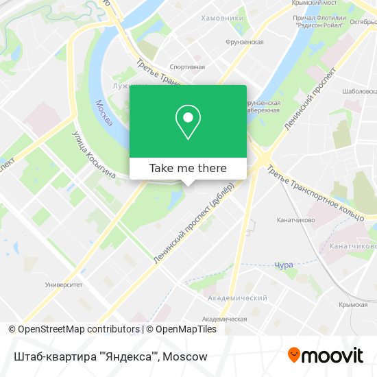 Штаб-квартира ""Яндекса"" map
