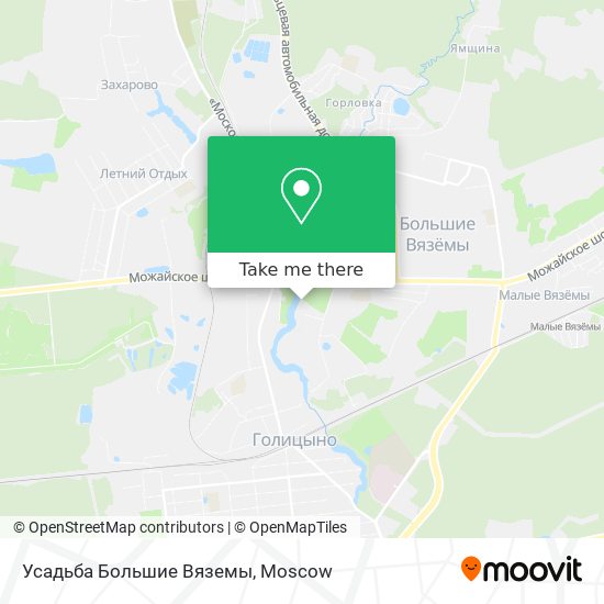 Усадьба Большие Вяземы map
