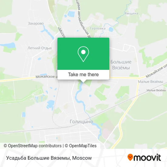 Усадьба Большие Вяземы map