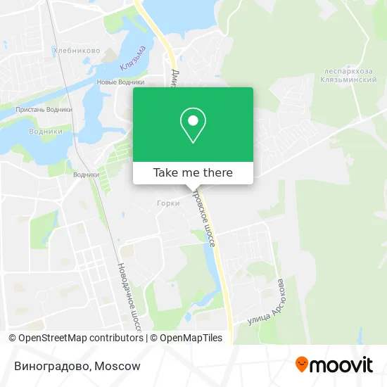 Виноградово map