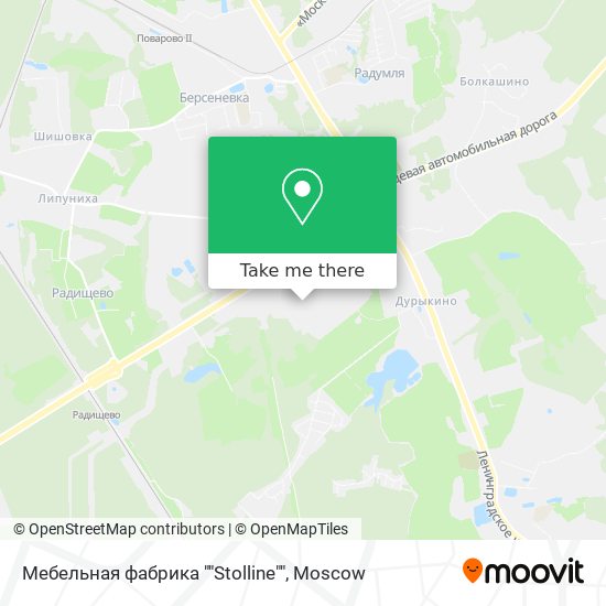 Мебельная фабрика ""Stolline"" map