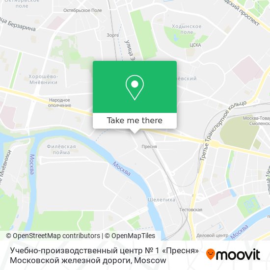 Учебно-производственный центр № 1 «Пресня» Московской железной дороги map