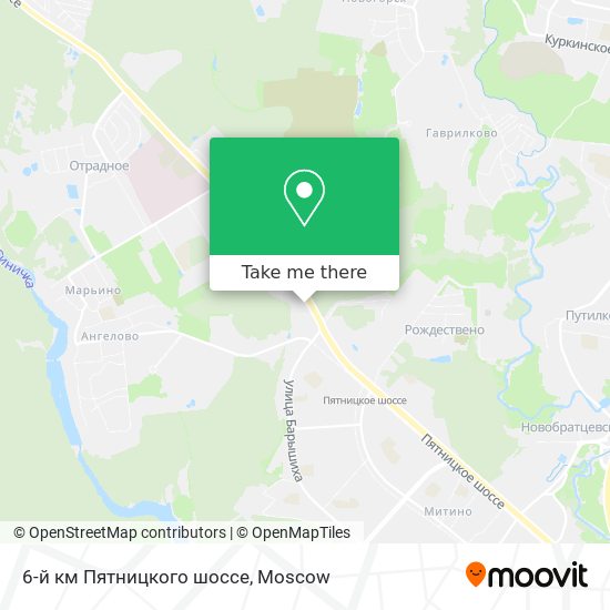 6-й км Пятницкого шоссе map