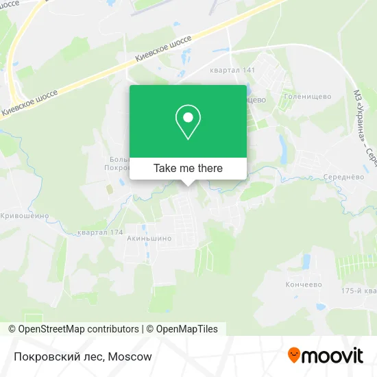 Покровский лес map