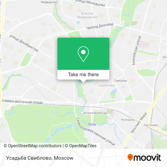Усадьба Свиблово map