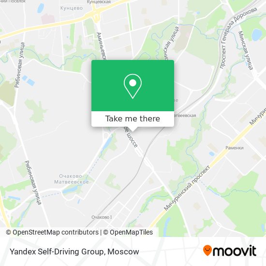 Yandex Self-Driving Group map