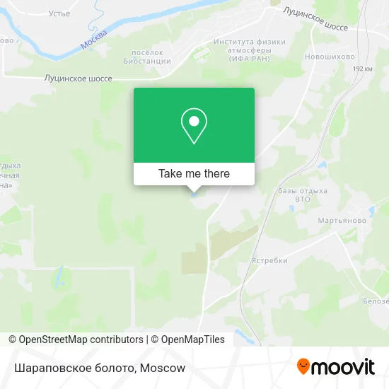 Шараповское болото map