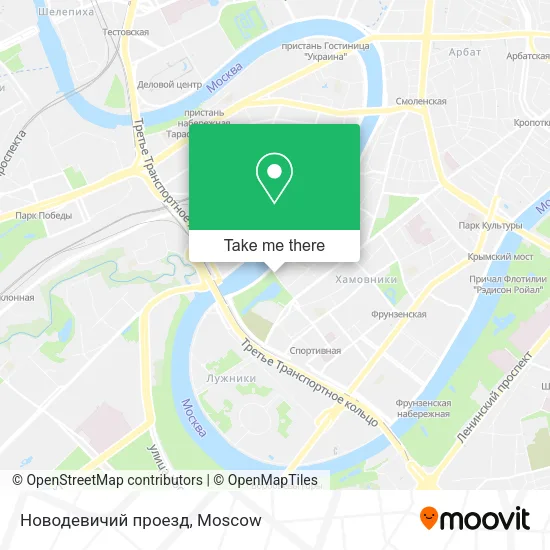 Новодевичий проезд map