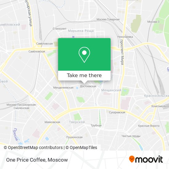 One Price Coffee map