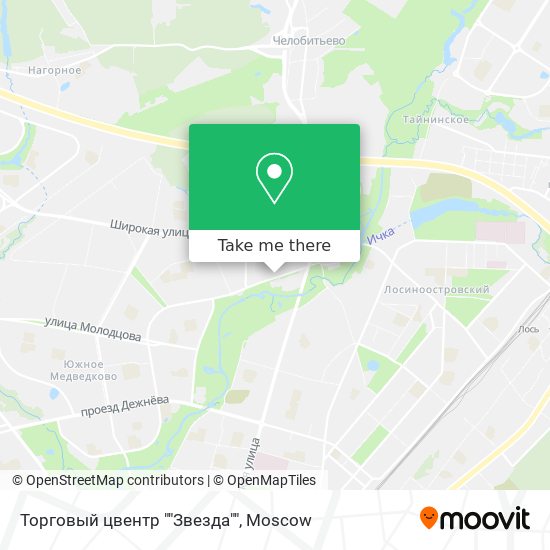 Торговый цвентр ""Звезда"" map