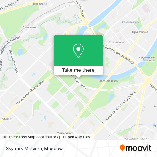 Skypark Москва map