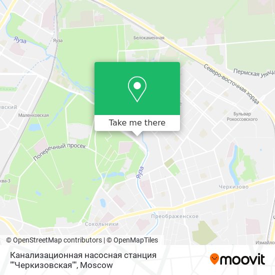Канализационная насосная станция ""Черкизовская"" map