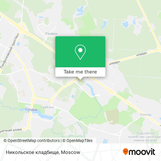Никольское кладбище map