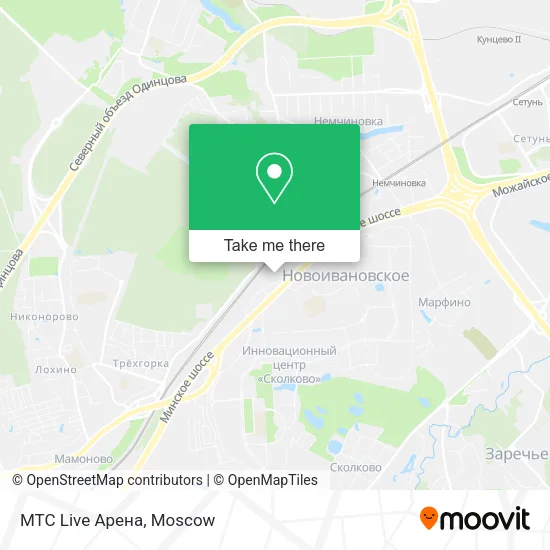 МТС Live Арена map