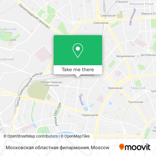 Московская областная филармония map