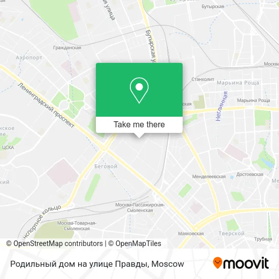 Родильный дом на улице Правды map