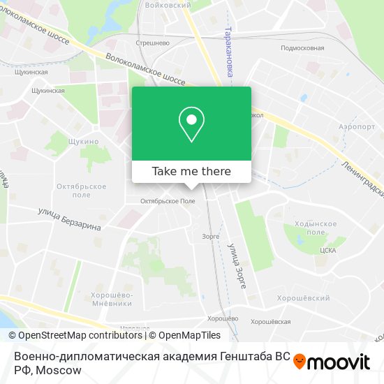 Военно-дипломатическая академия Генштаба ВС РФ map