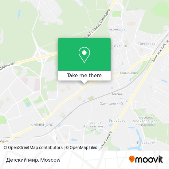 Детский мир map