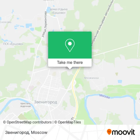 Звенигород map