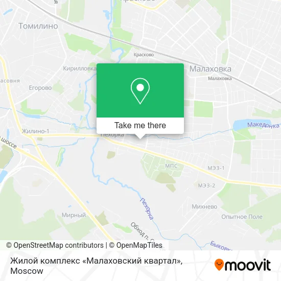 Жилой комплекс «Малаховский квартал» map