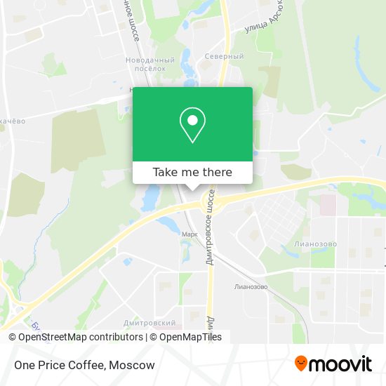 One Price Coffee map