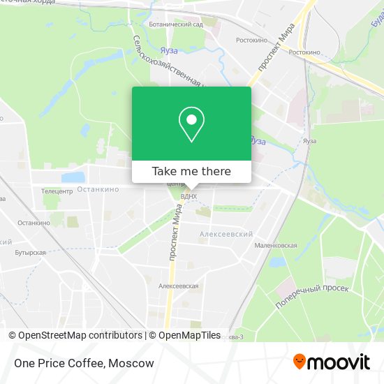 One Price Coffee map