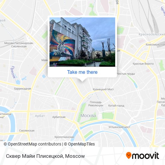 Сквер Майи Плисецкой map
