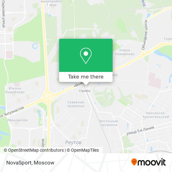 NovaSport map