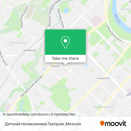 Детская поликлиника Газпром map