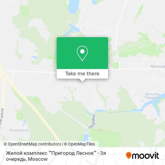 Жилой комплекс ""Пригород Лесное"" - 3я очередь map