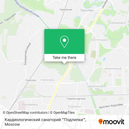 Кардиологический санаторий ""Подлипки"" map