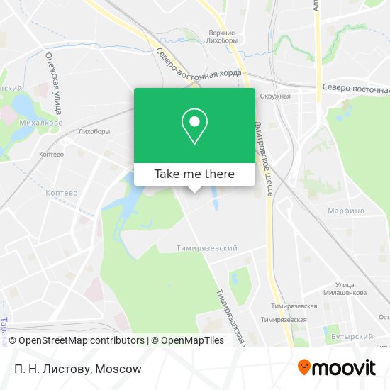 П. Н. Листову map