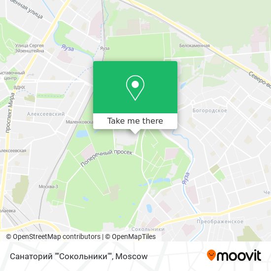 Санаторий ""Сокольники"" map