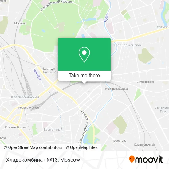 Хладокомбинат №13 map