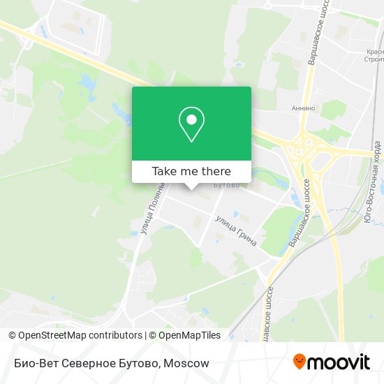 Био-Вет Северное Бутово map
