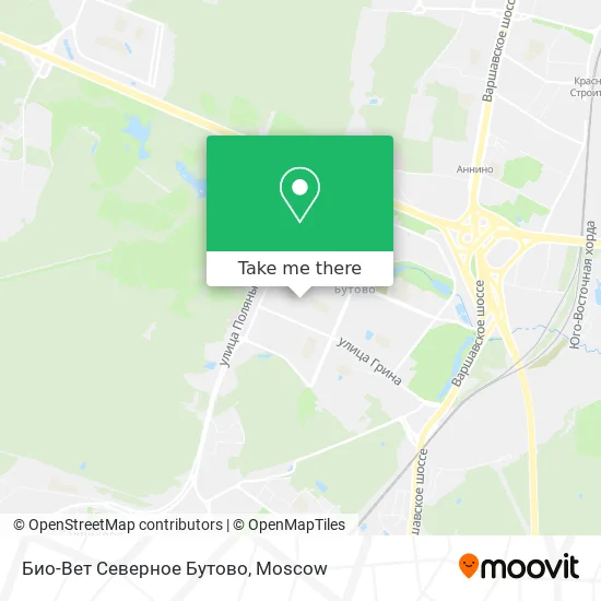 Био-Вет Северное Бутово map