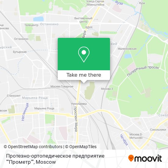 Протезно-ортопедическое предприятие ""Прометр"" map