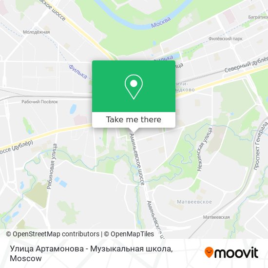 Улица Артамонова - Музыкальная школа map