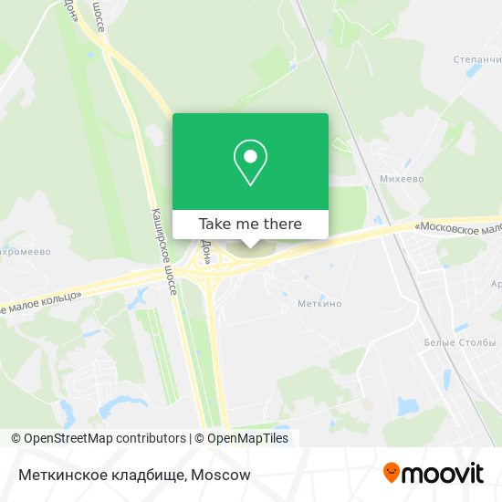 Меткинское кладбище map