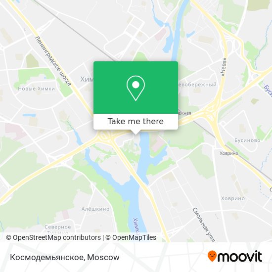 Космодемьянское map