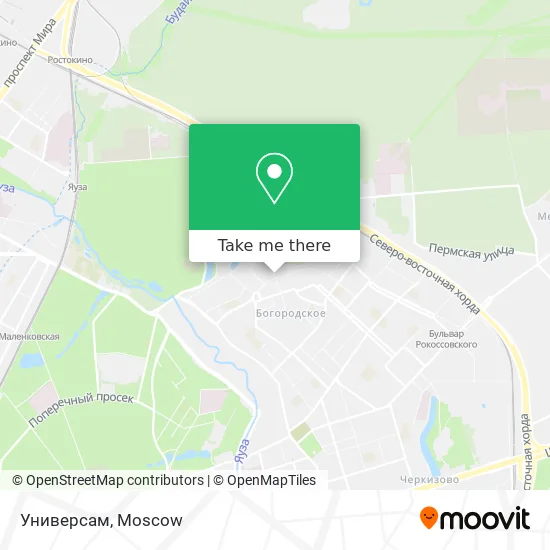 Универсам map