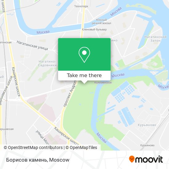 Борисов камень map