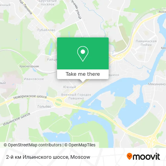 2-й км Ильинского шоссе map